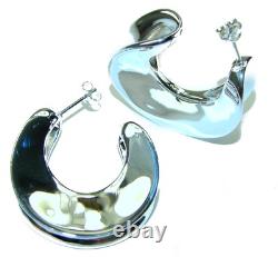 LARGE EXTRAVAGANZA Highly Polished Fancy. 925 Sterling Silver Italy made