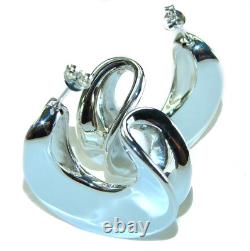 LARGE EXTRAVAGANZA Highly Polished Fancy. 925 Sterling Silver Italy made