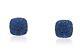 Lab Sapphire Pave Set Cufflinks 925 Sterling Silver Statement High Auction Jewel