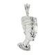 Large. 925 Sterling Silver Queen Nefertiti Pendant, 17 grams, (MADE IN USA)