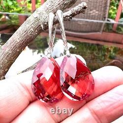 Large Lab Made Color Change Diaspore Earrings Sterling Silver 925