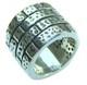 Large Natural Beauty Italy Made Silver Sterling Silver ring size 6