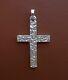 Large Sterling Silver Silver Hand Made Cross 20