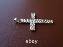 Large Sterling Silver Silver Hand Made Cross 20