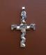 Large Sterling Silver Silver Hand Made Cross 22