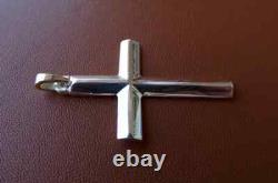 Large Sterling Silver Silver Hand Made Cross 24