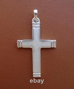 Large Sterling Silver Silver Hand Made Cross 3