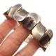 Large and Fabulous Made in Mexico Sterling Silver 3-D Link Bracelet 7 inches