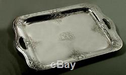 Lebkuecher Sterling Tray c1895 Hand Made 90 Ounces