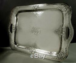 Lebkuecher Sterling Tray c1895 Hand Made 90 Ounces