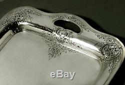 Lebkuecher Sterling Tray c1895 Hand Made 90 Ounces