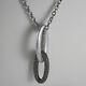 Long. 925 Rhodium Silver Nanis Necklace Embrace Pendant Marcasite Made In Italy