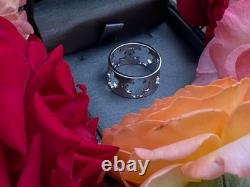Lucky Clover Sterling Silver Ring with Peridot, Size US 7, Hand- Made in USA