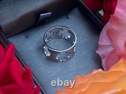 Lucky Clover Sterling Silver Ring with Peridot, Size US 7, Hand- Made in USA