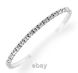 Luis Hill 925 Sterling Silver Chain Bracelet Hammered Hand Made Brand New Nwt