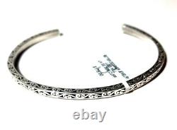 Luis Hill 925 Sterling Silver Chain Bracelet Hammered Hand Made Brand New Nwt