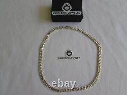 Luke Zion 7mm Dollar sterling Silver Necklace 20 77 grams Made in Italy