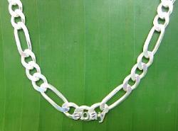 MADE IN ITALY 925 Sterling Silver 6mm FIGARO 40cm to 75cm CHAIN necklace -UNISEX