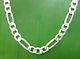 MADE IN ITALY 925 Sterling Silver 6mm FIGARO 40cm to 75cm CHAIN necklace -UNISEX