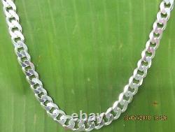 MADE IN ITALY 925 Sterling Silver 7mm CURB BRACELET & NECKLACES 17cm to 75cm