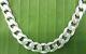 MADE IN ITALY 925 Sterling silver 9mm wide CURB 18-24 CHAIN NECKLACE UNISEX