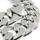 MADE IN ITALY Curb Link 240 10MM 22 SOLID FINE 925 STERLING SILVER CHAIN HEAVY