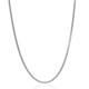 Made In Italy, 925 Sterling Silver Round Box Link Rhodium Heavy-Duty Necklace