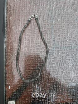 Made In Italy Dark Silver Sterling Silver Necklace & Bracelet Set