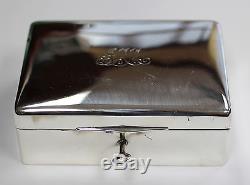 Made for Tiffany & Co. Sterling Silver Box Monogrammed