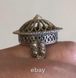 Made in Bulgaria, Ornate, Handmade Crown Ring #1, Sterling Silver 925