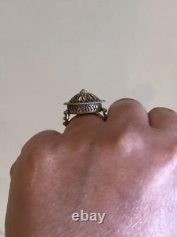 Made in Bulgaria, Ornate, Handmade Crown Ring #1, Sterling Silver 925