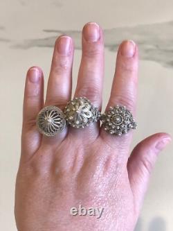 Made in Bulgaria, Ornate, Handmade Crown Ring #1, Sterling Silver 925 Made in Bulgaria, Ornate, Handmade Crown Ring #1, Sterling Silver 925