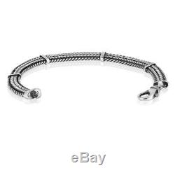 Made in Italy 925 Sterling Silver Men Bracelet Size 7 8 8.5 9 inch VY Jewelry