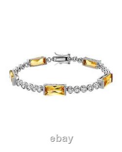 Made in Italy Attractive Bracelet With Cubic zirconia 925 Sterling silver 7