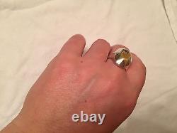 Made in Italy Sculpted Design High Polished Ring, size 9, Sterling Silver 925