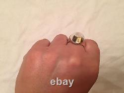 Made in Italy Sculpted Design High Polished Ring, size 9, Sterling Silver 925