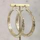 Made to Order Glamorous Scrollwork Gold Over Sterling Silver Filigree Hoops