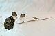 Magnificent Italian Hand Made Sterling Silver Rose Flower Signed (must See)