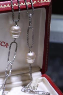 Majorica Baroque Man Made Pearls 18-20mm, Sterling Silver 925 Necklace