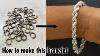 Making Handmade Rope Chain Bracelet Silver Bracelet Jewelry Making