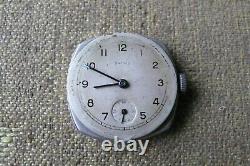 Man's Smiths Old Vintage Sterling Silver Made In England Watch