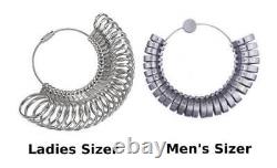 Medical Ladies Custom made MD PT etc. Caduceus Symbol Solid Sterling Silver Ring