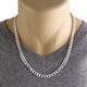 Men's 925 Sterling Silver Curb Link Chain Necklace 180 Gauge 7 mm Made in Italy