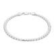 Men's Heavy Franco Chain Link Bracelet Sterling Silver 8.5 Made in Italy