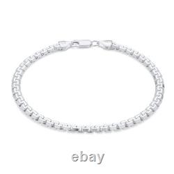 Men's Heavy Franco Chain Link Bracelet Sterling Silver 8.5 Made in Italy