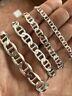Men's Solid 925 Sterling Silver Mariners Flat Anchor Link Bracelet MADE IN ITALY