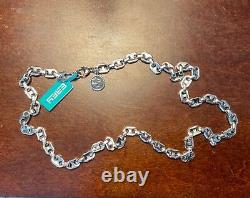 Mens Sterling Silver Link Necklace, 20in, Made by EFFY