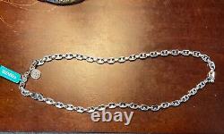 Mens Sterling Silver Link Necklace, 20in, Made by EFFY