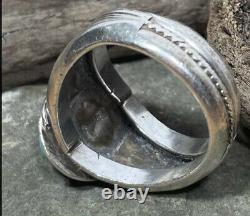 Mens Vintage Sterling Turquoise Artist Made Ring Native American Zuni Navajo 12