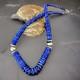 Mens Womens Blue Lapis Lazuli 6-12mm Navajo Sterling Silver 21 Necklace 17885